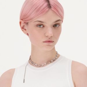 Justine Clenquet Silver Jerry Necklace - brand new in box